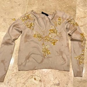 Made in Italy. Tie dye 3D beaded sweater💖